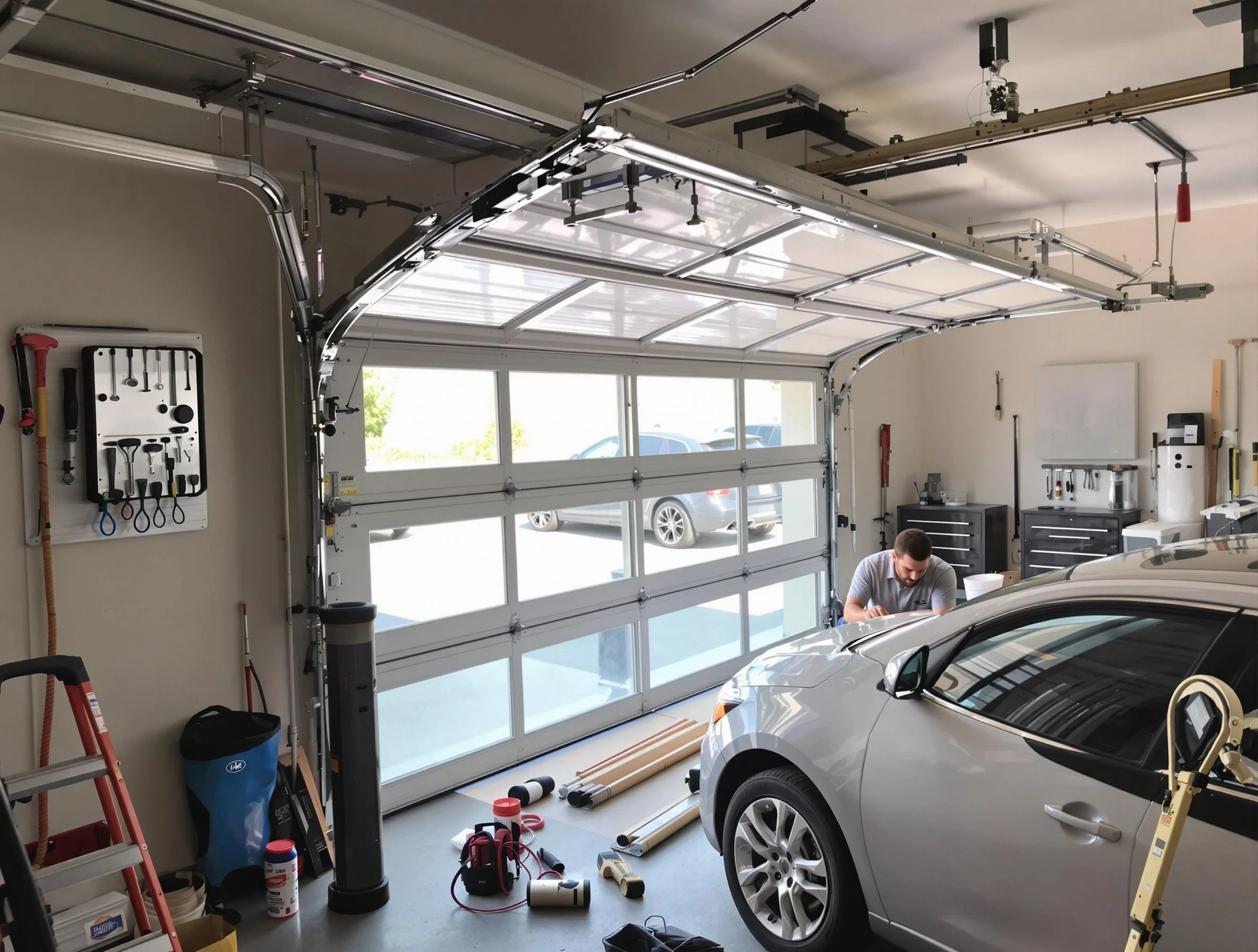 Garage door noise reduction service by Phoenix Garage Door Repair in Phoenix