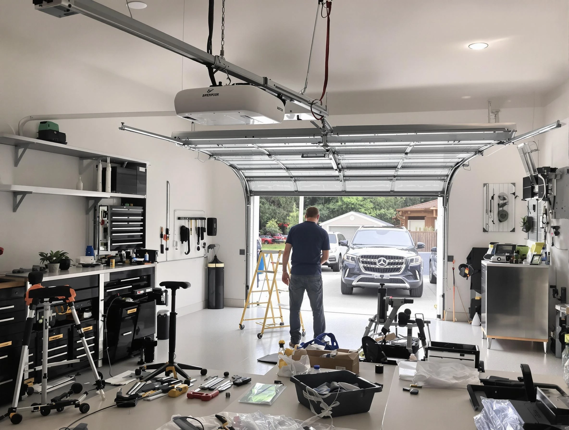 Garage door opener installation by Phoenix Garage Door Repair in Phoenix