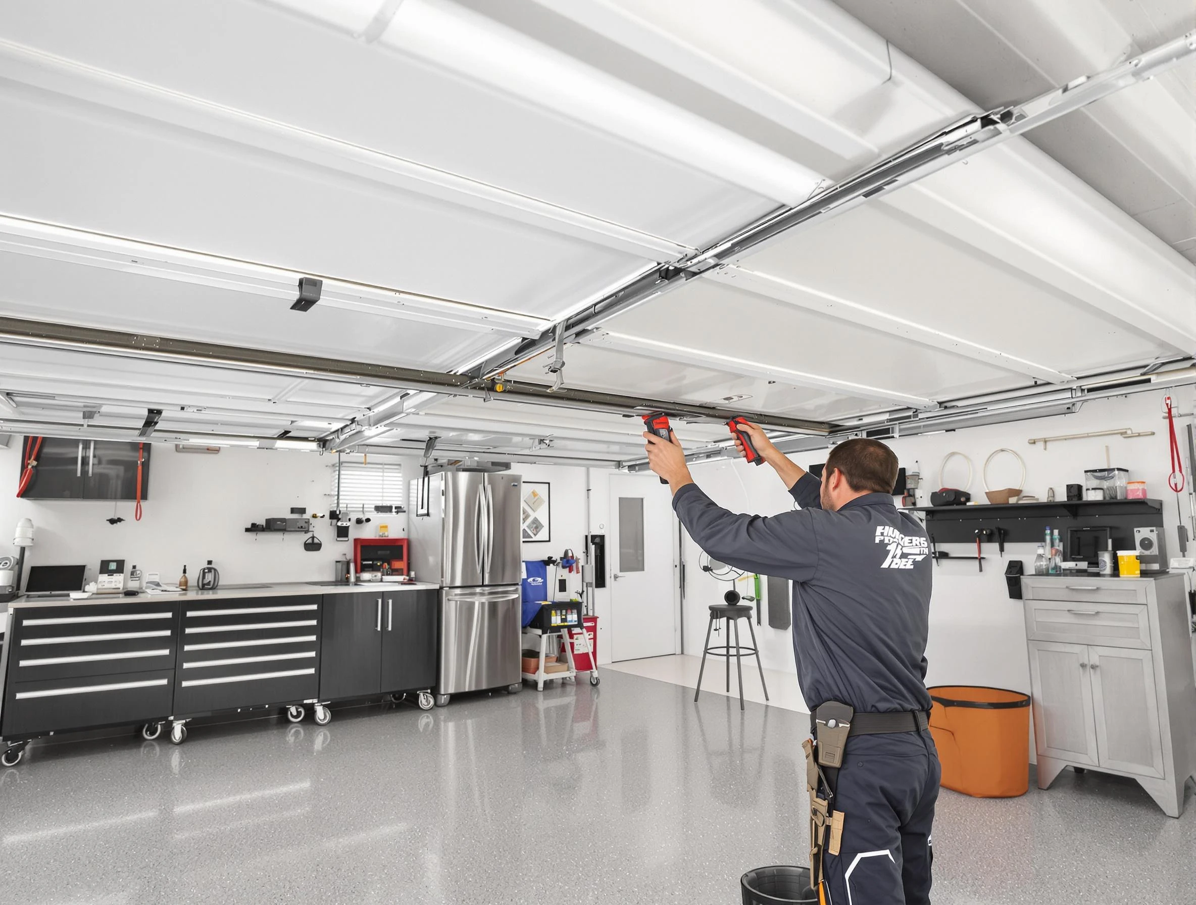 Overhead garage door repair service by Phoenix Garage Door Repair in Phoenix