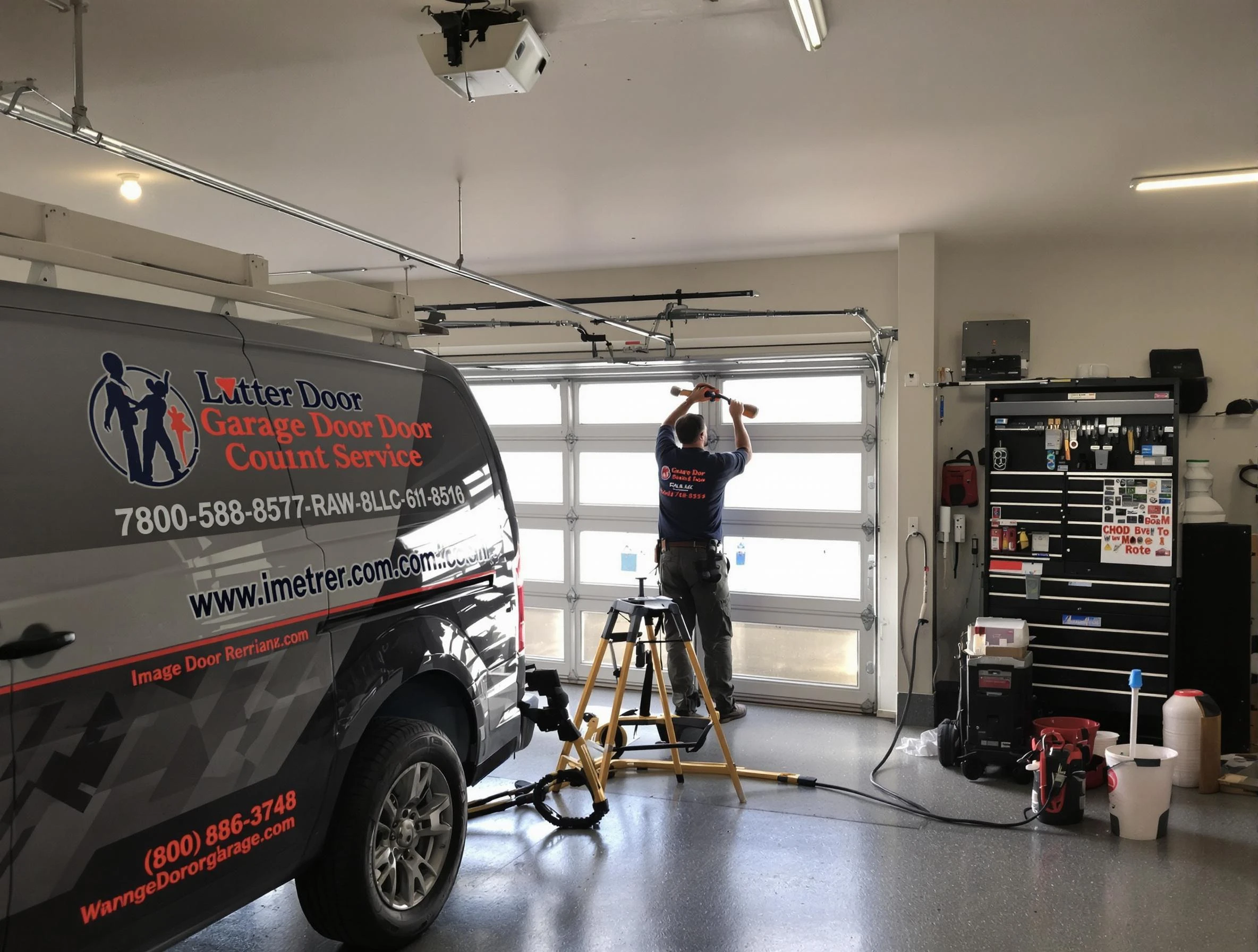 Phoenix Garage Door Repair rapid response team performing same-day repair in Phoenix