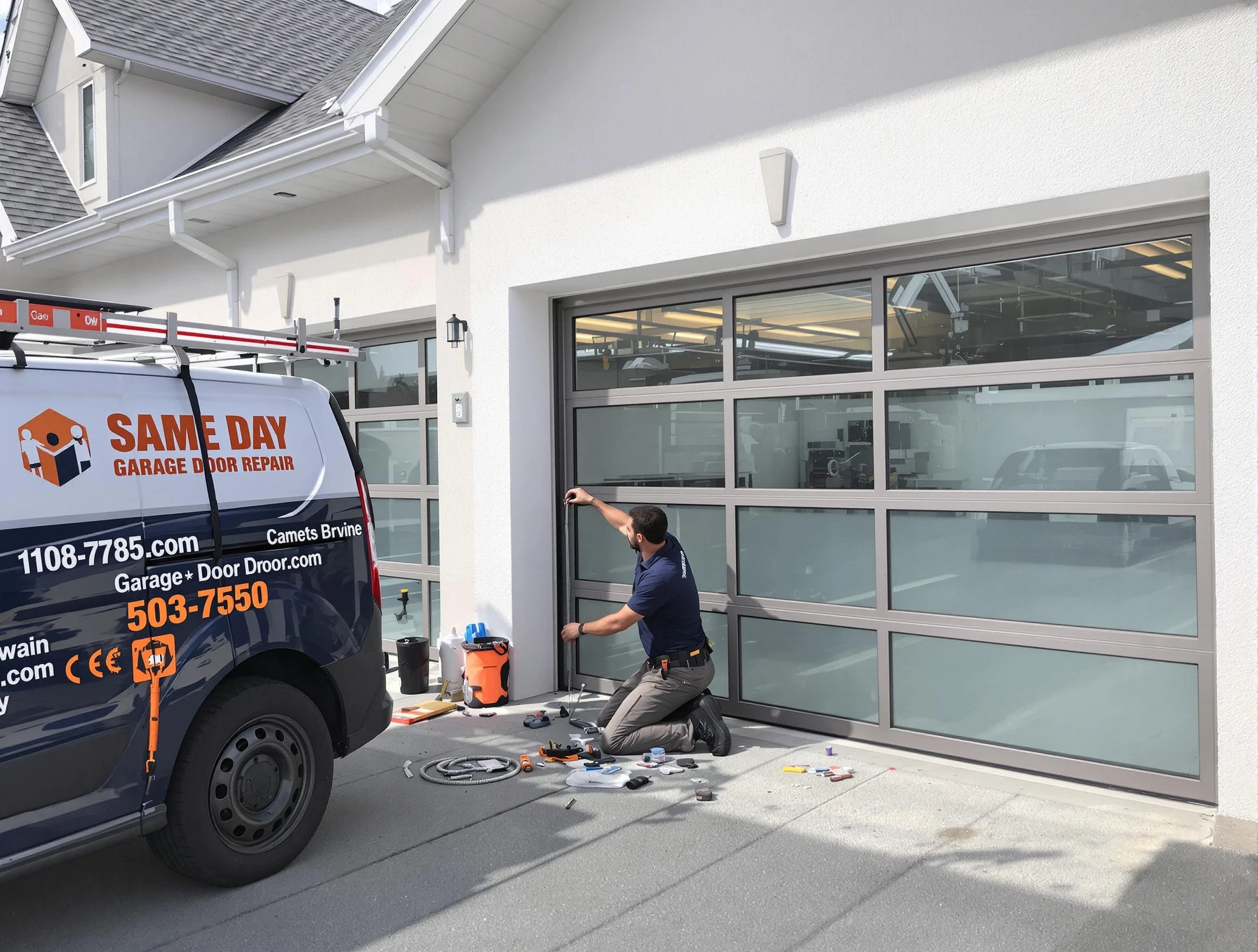 Same-day garage door repair service by Phoenix Garage Door Repair in Phoenix